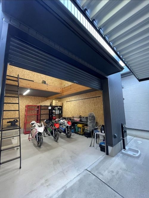 新築 バイクガレージ 新潟